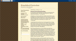 Desktop Screenshot of homeschool-curricula.blogspot.com