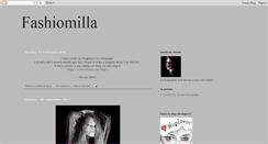 Desktop Screenshot of fashiomilla.blogspot.com