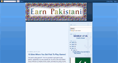 Desktop Screenshot of earnpakistani.blogspot.com