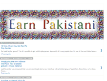 Tablet Screenshot of earnpakistani.blogspot.com