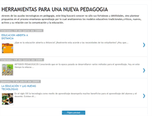 Tablet Screenshot of herramientasparaunanuevapedagogia.blogspot.com