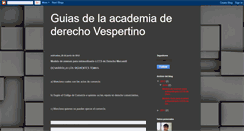 Desktop Screenshot of academiaderechov.blogspot.com