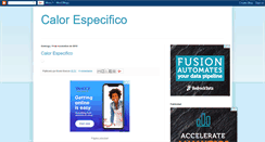 Desktop Screenshot of calor-especifico.blogspot.com