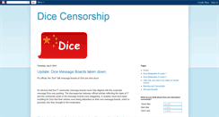 Desktop Screenshot of dicecensorship.blogspot.com