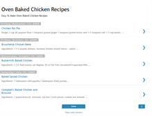 Tablet Screenshot of oven-baked-chicken-recipes.blogspot.com