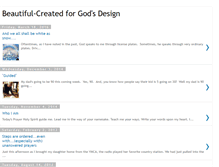 Tablet Screenshot of beautiful-createdforgodsdesign.blogspot.com