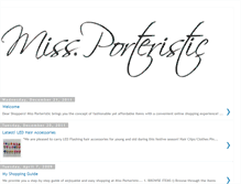 Tablet Screenshot of missporteristic.blogspot.com