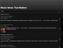 Tablet Screenshot of musicnewsthatmatters.blogspot.com