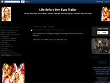 Tablet Screenshot of life-before-her-eyes-trailer.blogspot.com