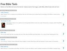 Tablet Screenshot of freebibletools.blogspot.com