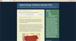 Desktop Screenshot of madamedefargeknits.blogspot.com