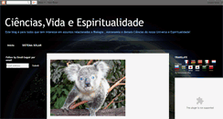 Desktop Screenshot of ciencias-vida-espiritualidade.blogspot.com