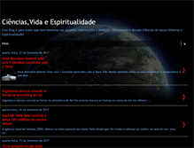 Tablet Screenshot of ciencias-vida-espiritualidade.blogspot.com