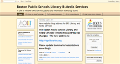 Desktop Screenshot of bpslibraries.blogspot.com