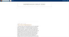 Desktop Screenshot of depression-help-2007.blogspot.com