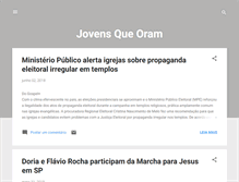 Tablet Screenshot of jovensqueoram.blogspot.com