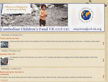 Tablet Screenshot of cambodianchildrensfund-uk.blogspot.com