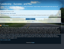 Tablet Screenshot of leadershipsuccessandyou.blogspot.com