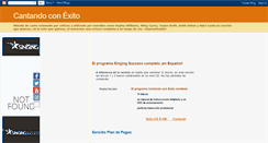 Desktop Screenshot of cantandoconexito.blogspot.com