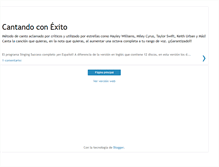 Tablet Screenshot of cantandoconexito.blogspot.com