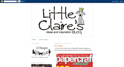 Desktop Screenshot of littleclairesdesigns.blogspot.com