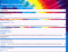 Tablet Screenshot of noticiasycuriosidadescuriosas.blogspot.com