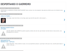 Tablet Screenshot of despertandooguerreiro.blogspot.com