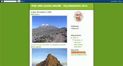 Desktop Screenshot of porumacausamaior-kilimanjaro2011.blogspot.com