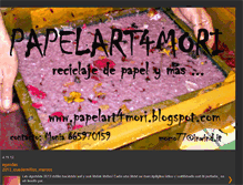 Tablet Screenshot of papelart4mori.blogspot.com