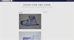 Desktop Screenshot of goingforthelook.blogspot.com