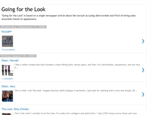 Tablet Screenshot of goingforthelook.blogspot.com