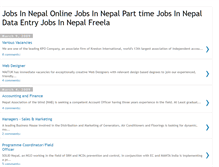 Tablet Screenshot of nepaliupdatedjobs.blogspot.com