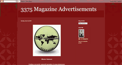 Desktop Screenshot of 3375magazinead.blogspot.com