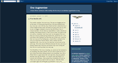 Desktop Screenshot of oneaugmentee.blogspot.com