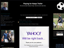 Tablet Screenshot of playing-the-field-trailer.blogspot.com