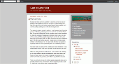 Desktop Screenshot of lostinleftfield.blogspot.com