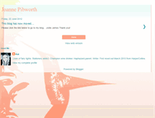 Tablet Screenshot of joannepibworth.blogspot.com