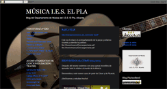 Desktop Screenshot of musicaelpla.blogspot.com