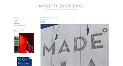 Desktop Screenshot of morepolishplease.blogspot.com
