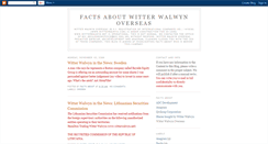 Desktop Screenshot of facts-about-witter-walwyn-overseas.blogspot.com