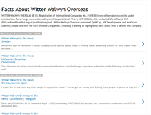 Tablet Screenshot of facts-about-witter-walwyn-overseas.blogspot.com
