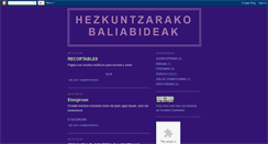 Desktop Screenshot of hezkuntzabaliabideak.blogspot.com