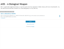 Tablet Screenshot of aids-biologicalweapon.blogspot.com