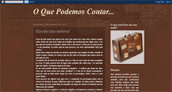 Desktop Screenshot of oquepodemoscontar.blogspot.com