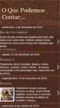 Mobile Screenshot of oquepodemoscontar.blogspot.com