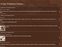 Tablet Screenshot of oquepodemoscontar.blogspot.com