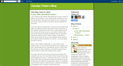 Desktop Screenshot of carolyntrintablog.blogspot.com