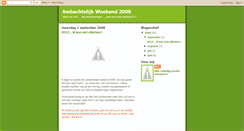 Desktop Screenshot of ambachtelijkweekend.blogspot.com