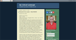 Desktop Screenshot of myculturallandscape.blogspot.com