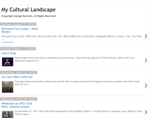 Tablet Screenshot of myculturallandscape.blogspot.com